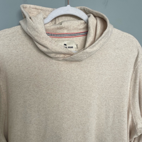 The Normal Brand Puremso Fossil Oatmeal Cream Pullover Essential Hoodie - Picture 8 of 15